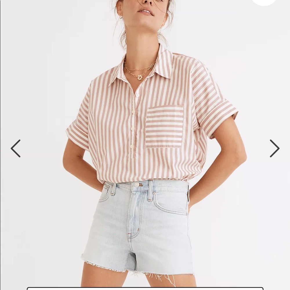 NWT Madewell relaxed denim shorts in Essen wash